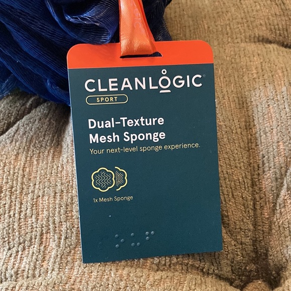NWT Cleanlogic dual-texture mesh sport sponge. Navy and army green. - Picture 3 of 5